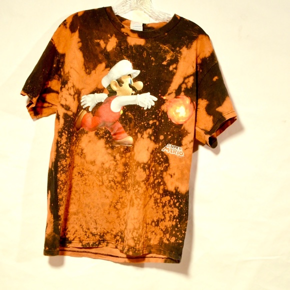 Anticulture Other - Super Mario Fire Flame Thrower Large T Shirt Tee